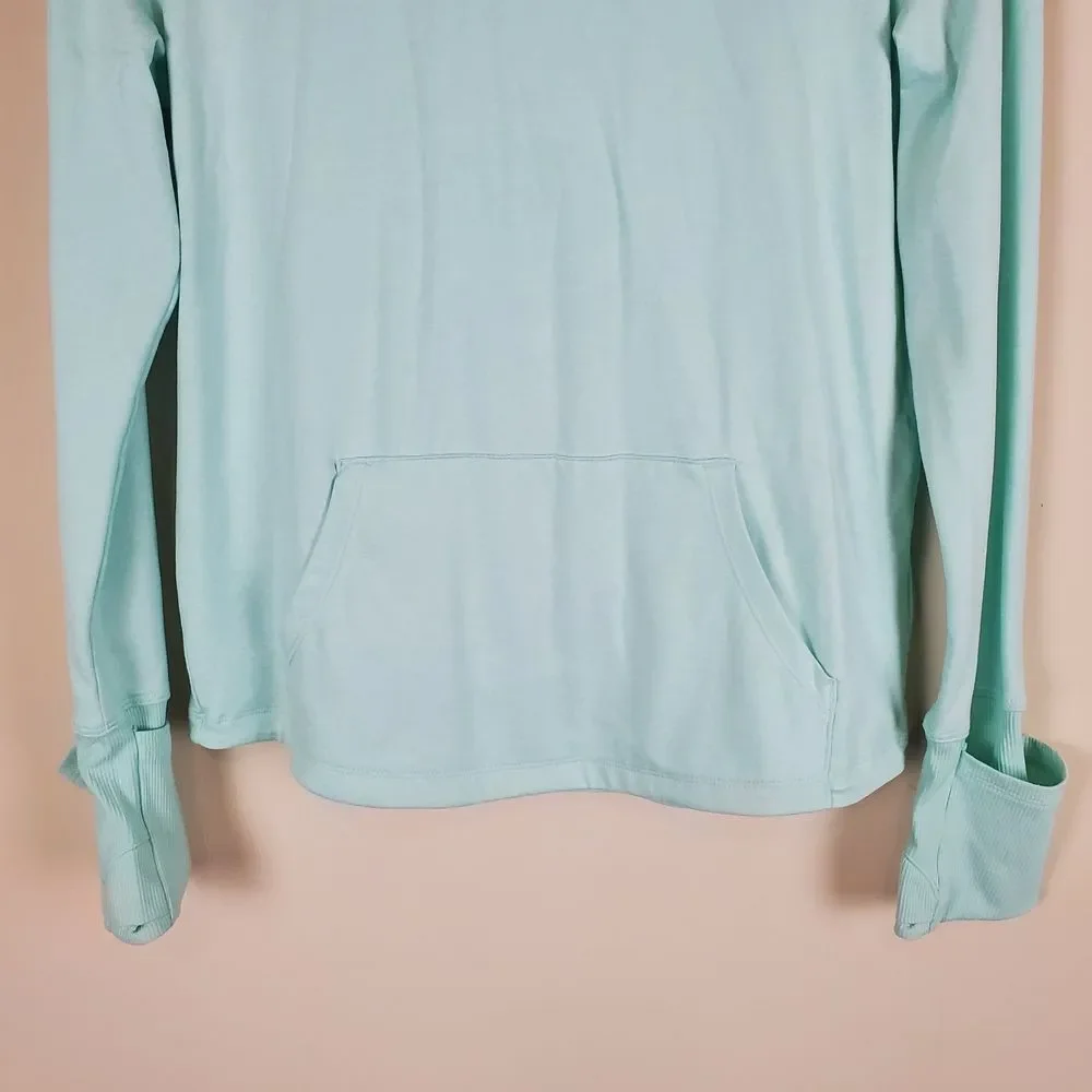 Athleta Girl Wintergreen Mint Uptempo Hooded Top Size large/12 In good conditi
